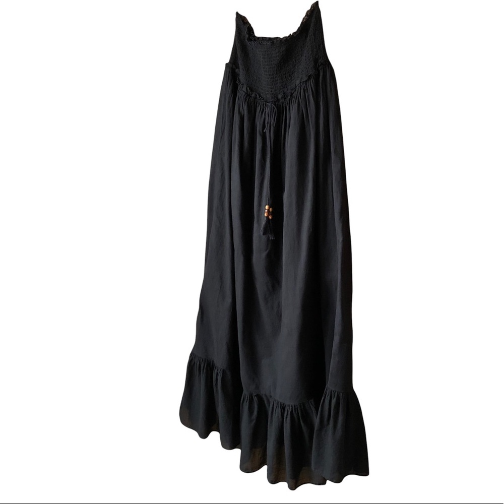 Denim & Supply Ralph Lauren Black Strapless Maxi Dress - Picture 3 of 14